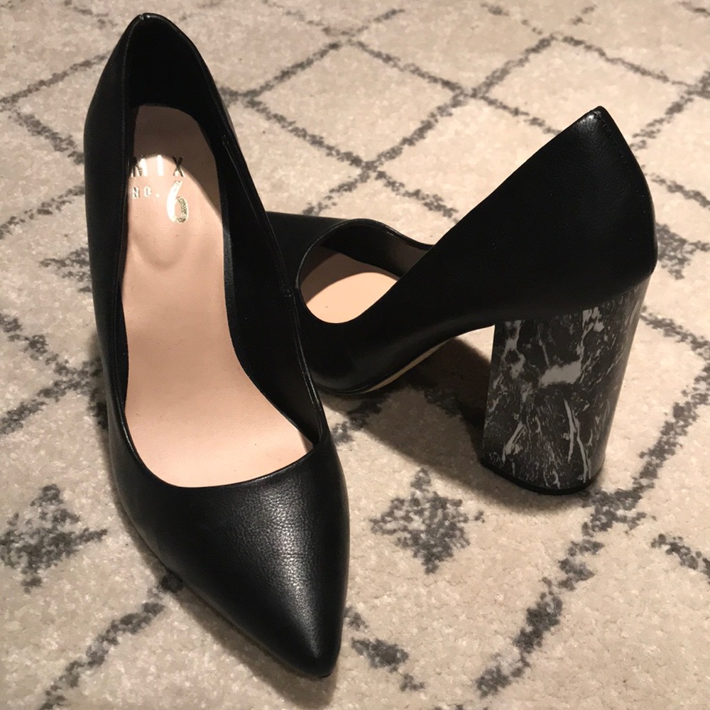Black Chunky Heel